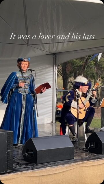 We loved to be back at the Blacktown Medieval Fayre with a very varied repertoire, from Middle Age to a contemporary Cosplay Medley!
This one is “It was a lover and his lass”, music by Thomas Morley, lyrics are a Shakespeare song.
We hope you like it!
#blacktownmedievalfayre #shakespeare #chambermusic #liveconcert #blacktowncitycouncil
